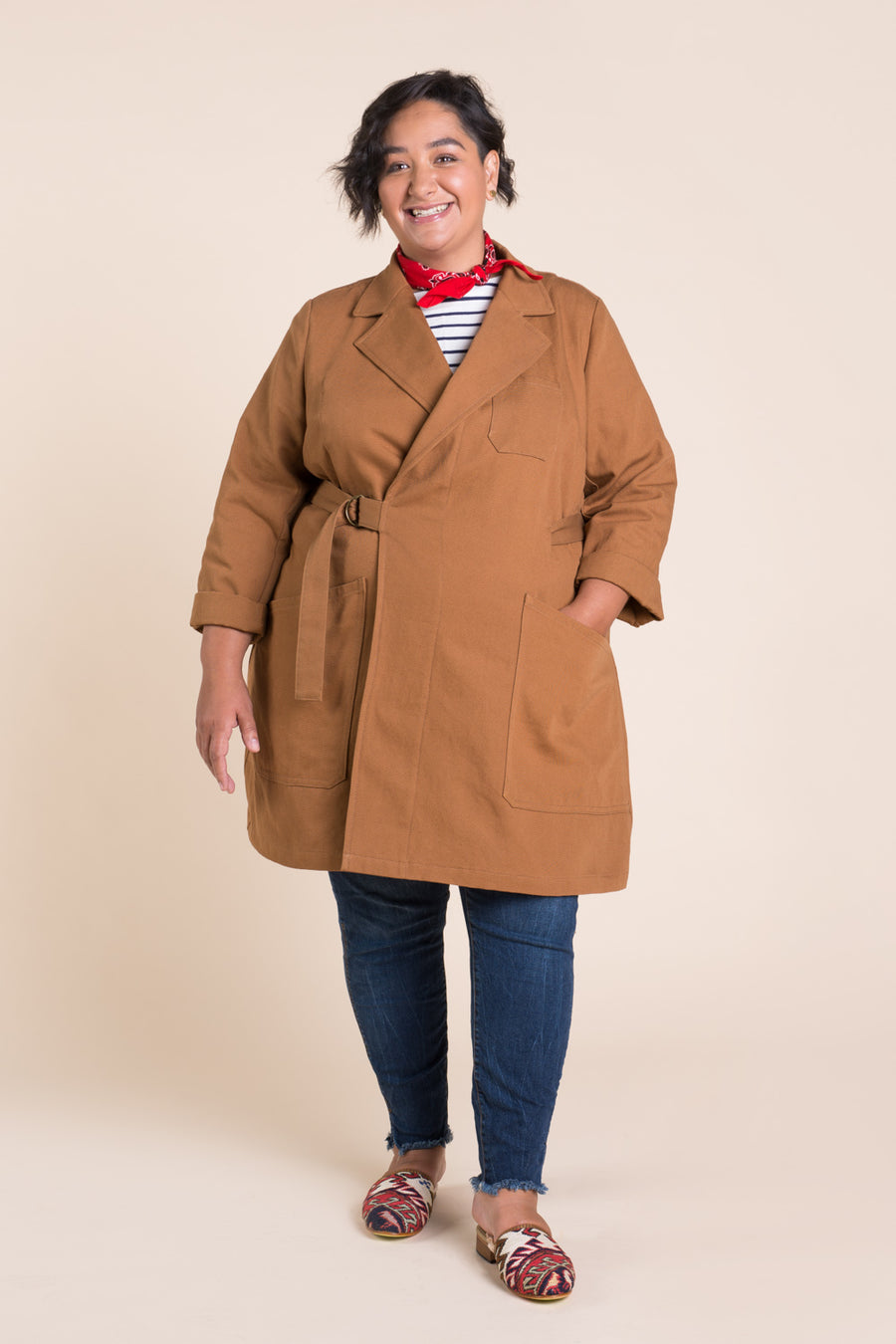 Sienna Maker Jacket Pattern - Full length // Plus size Utility and Chore Jacket Pattern // Closet Core Patterns